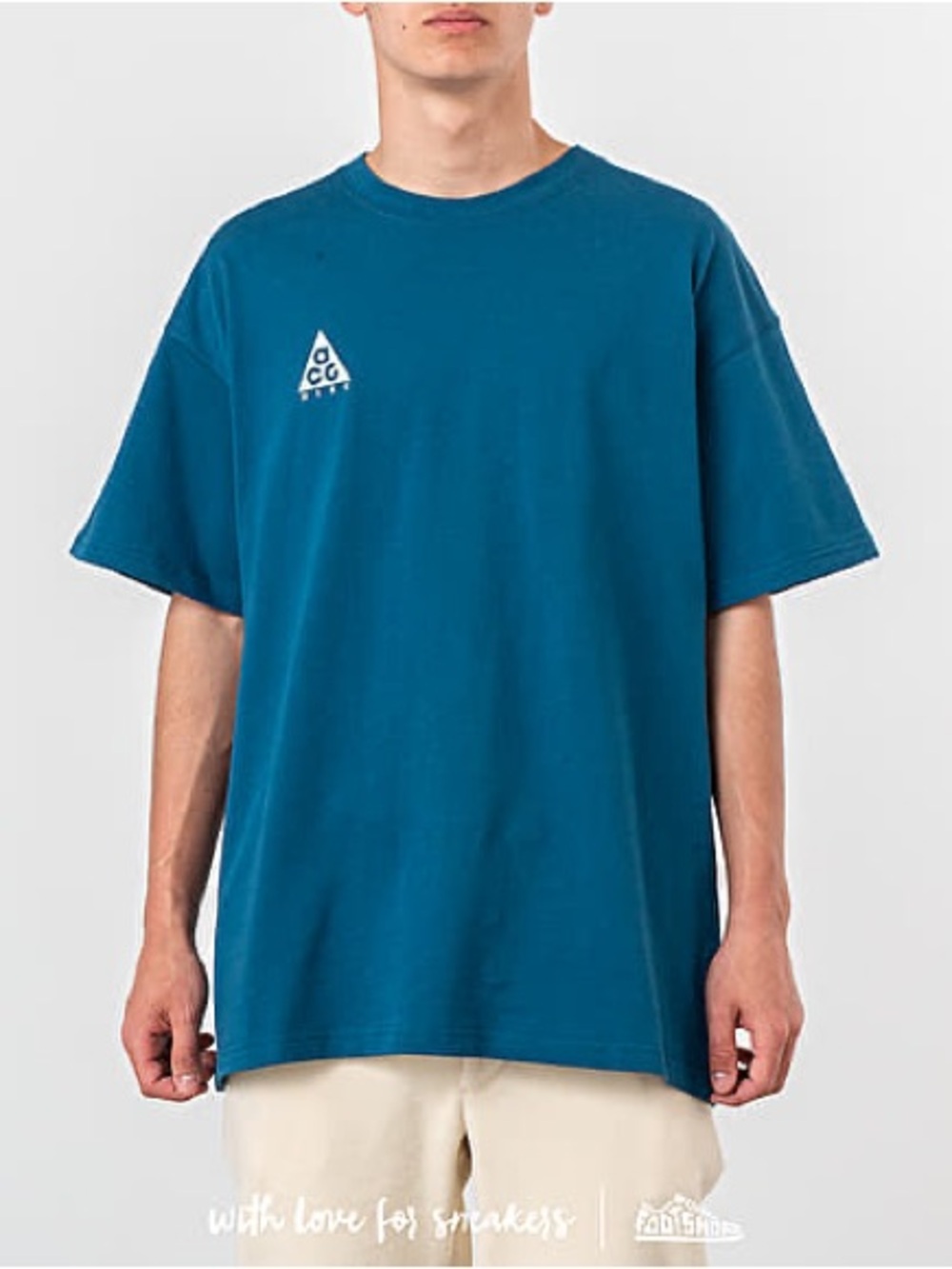 Nike ACG Men’s Size XS Logo Tee Blue Force T-Shirt BQ7342-474 100% Cotton Casual